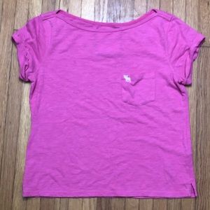 Cute Short Sleeve all pink Abercrombie T Shirt💕
